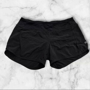Lululemon Size 6 Black Run Times Shorts